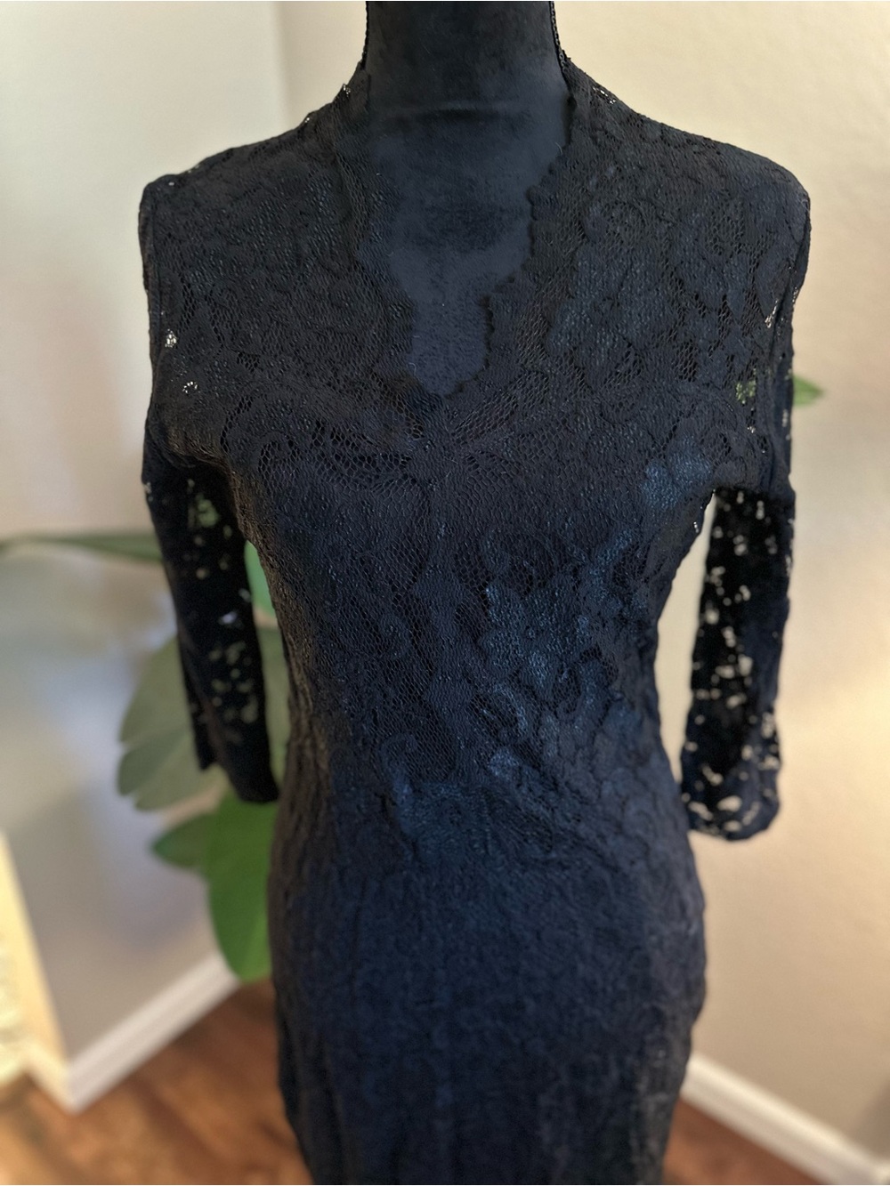 Karen Kane Black Lace Sheath Dress